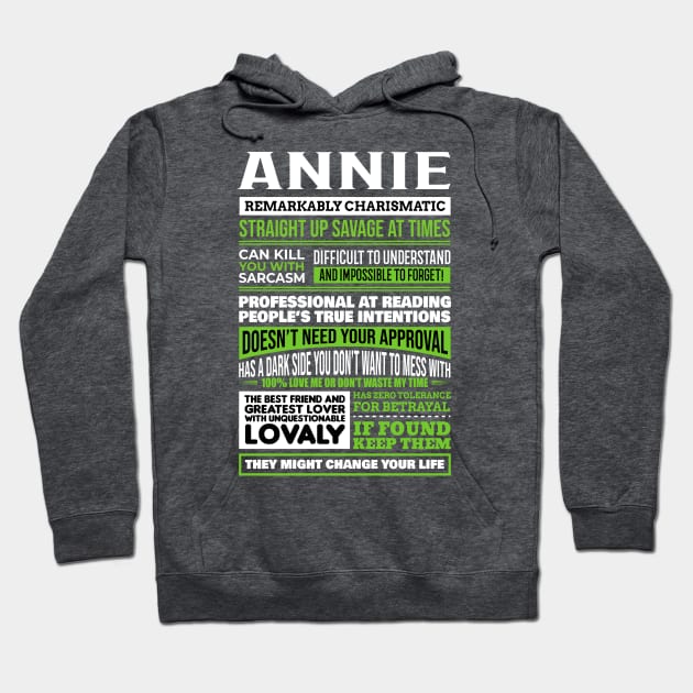 Annie Hoodie by GrimdraksJokes